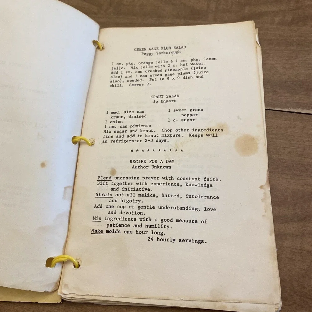VTG 1966 Will Rogers Memorial Methodist Church Tulsa OK Cookbook Taste 'n Tell